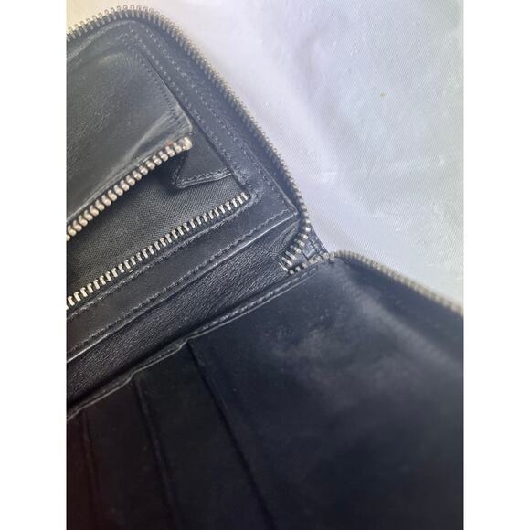 MOSCHINO Vintage Black Leather Wallet, Made in Italy - Picture 13 of 14